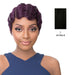 100% Human Hair Full Wig Side Lace Part,Black
