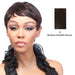Human Hair Wig, Cap Size Medium, Length: Short,Dark brown