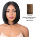 100% Human Hair 5" Deep Parting Lace Wig,Streaked blend of medium brown, strawberry blonde, and light auburn