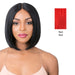 100% Human Hair 5" Deep Parting Lace Wig,Red