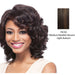 100% Human Hair Wig,Medium brown base with light auburn highlights