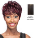 Human Hair Wig,Off black base with dark auburn highlights