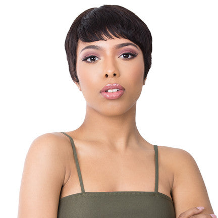 Human Hair Wig,Off black