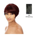 100 %Human Hair Full Wig,Off black with 15% gray