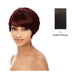 100 %Human Hair Full Wig,Darkest brown
