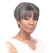 100 %Human Hair Full Wig,Off black with 50% gray