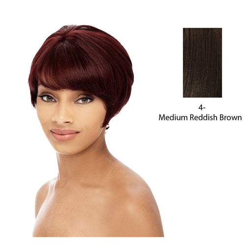 100 %Human Hair Full Wig,Dark brown