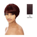 100 %Human Hair Full Wig,Dark wine