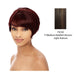 100 %Human Hair Full Wig,Medium brown base with light auburn highlights