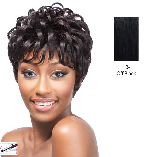 Cap Weave Human Hair Wig Human Hair Tataya,Off black
