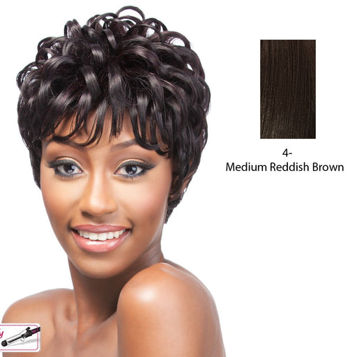 Cap Weave Human Hair Wig Human Hair Tataya,Dark brown