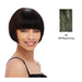 Cap Weave Human Hair Temi Wig,Off black with 50% gray
