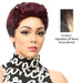 Human Hair Wig Human Hair Tisa,Off black base with strawberry blonde accented highlights