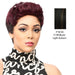 Human Hair Wig Human Hair Tisa,Off black base with light auburn highlights