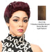 Human Hair Wig Human Hair Tisa,Streaked blend of medium brown, strawberry blonde, and light auburn