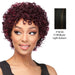 Cap Weave Human Hair Wig,Off black base with light auburn highlights