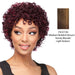 Cap Weave Human Hair Wig,Streaked blend of medium brown, strawberry blonde, and light auburn