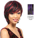 Human Hair Wig Wispy Twist,P1B/PURPLE