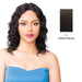 Brazilian Human Hair Swiss Lace Front Wig Wet N Wavy Truly,Darkest brown