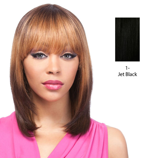 100% Human Hair Wig Yaki 1012,Black