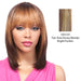 100% Human Hair Wig Yaki 1012,Two tone frost blend of strawberry blonde and bright pumpkin layer over gold light auburn bottom