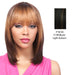 100% Human Hair Wig Yaki 1012,Off black base with light auburn highlights