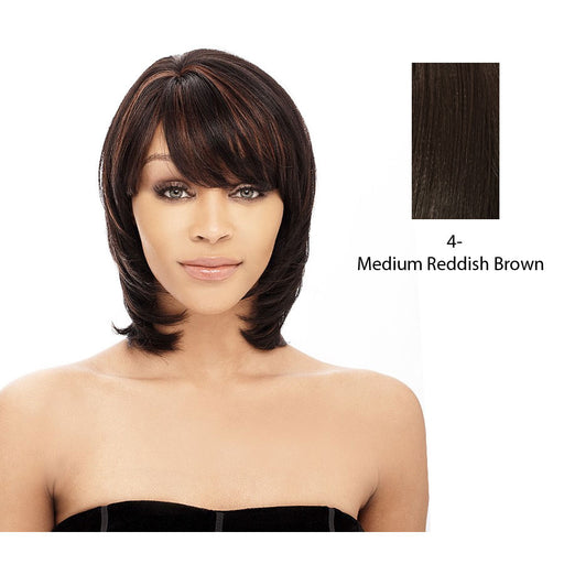100% Human Hair Wig Yaki 810,Dark brown