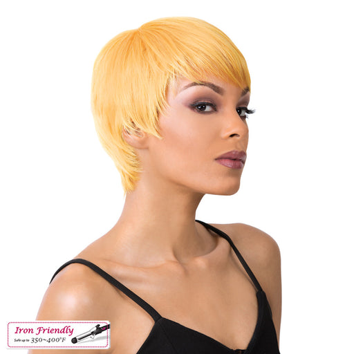 Synthetic Iron Friendly Wig Chicago,Mustard