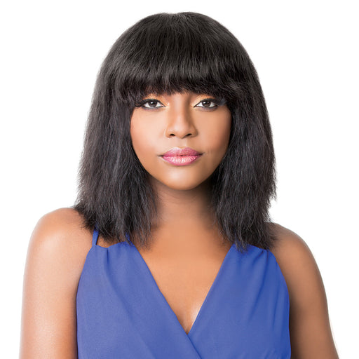 100% Brazilian Human Hair Wig Wet N Wavy Nick,Off black