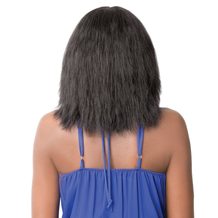 100% Brazilian Human Hair Wig Wet N Wavy Nick,Off black