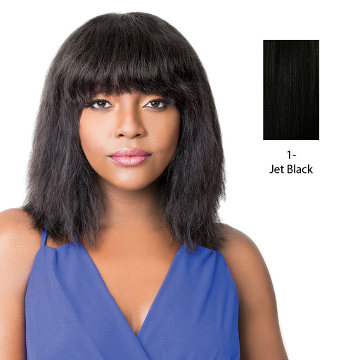 100% Brazilian Human Hair Wig Wet N Wavy Nick,Black