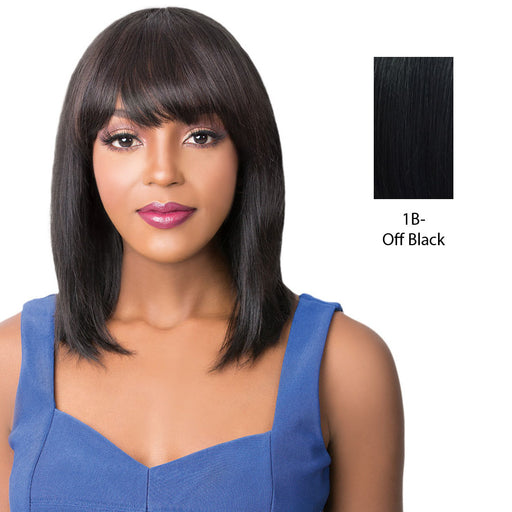100% Brazilian Human Hair Wig Wet N Wavy Nick,Off black