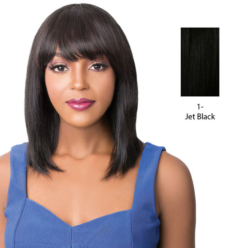100% Brazilian Human Hair Wig Wet N Wavy Nick,Black