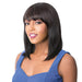 100% Brazilian Human Hair Wig Wet N Wavy Nick,Off black base with light auburn highlights