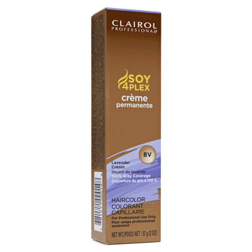 Clairol Professional Haircolor Cream, Lavender Cream 8V, 2 Oz.
