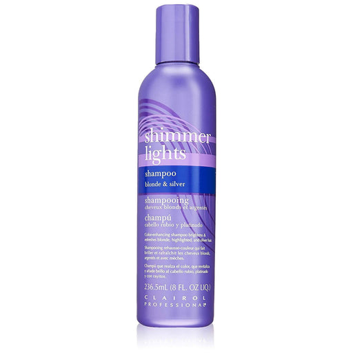 Clairol Professional Shimmer Lights Shampoo, Blonde & Silver, 8 Oz.