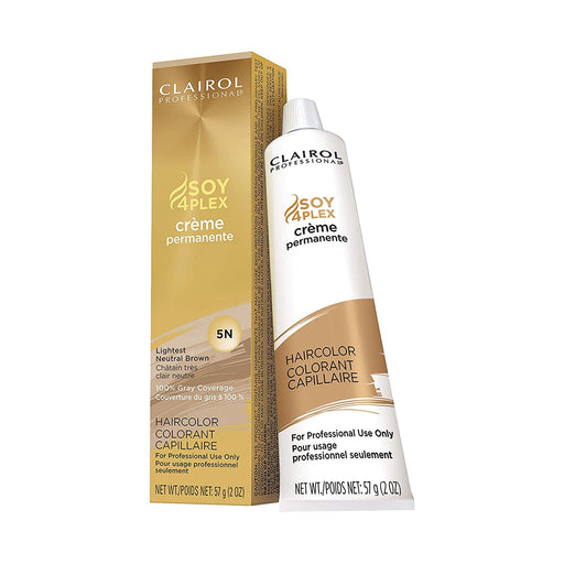 Clairol Professional Creme Permanente Hair Color 5N Lightest Neutral Brown, 2 Oz.