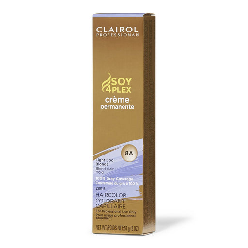 Clairol Professional 8A Light Cool Blonde Premium Creme Hair Color, 2 Oz.