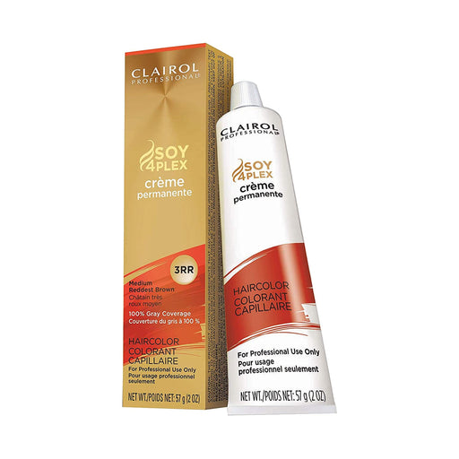 Clairol Premium Creme Hair Color 3Rr Medium Reddest Brown, 2 Oz.