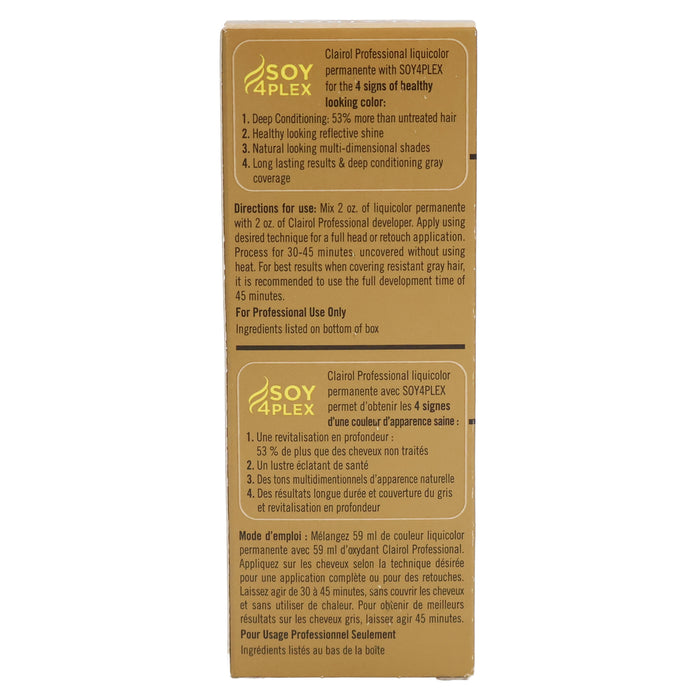 Clairol Liquicolor Permanente, 4AA/37D Light Ultra Cool Brown, 2 Oz.