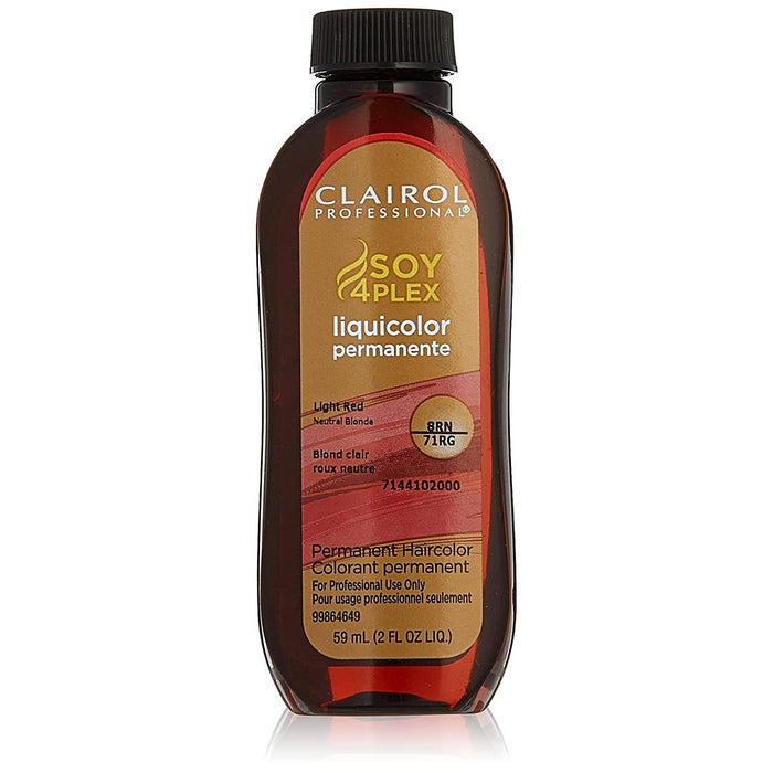 Clairol Liquicolor Permanent 8RN/71RG Light Red Neutral Blonde, 2 Oz.