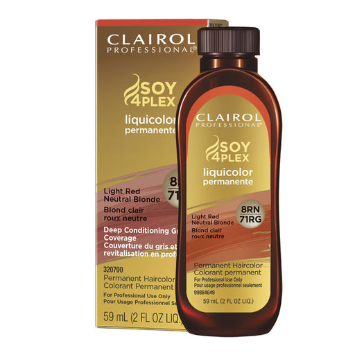 Clairol Liquicolor Permanent 8RN/71RG Light Red Neutral Blonde, 2 Oz.