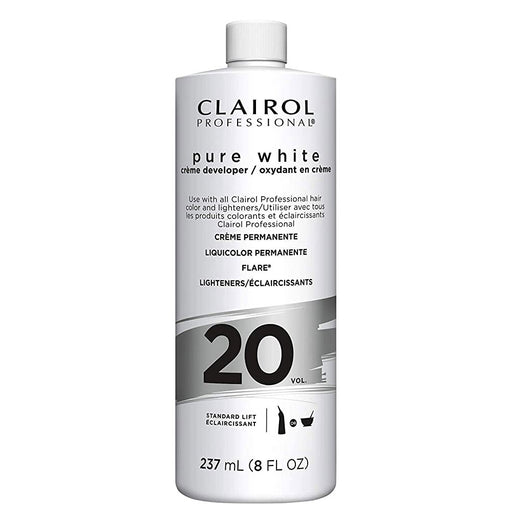 Clairol Professional Pure White 20 Volume Creme Developer, 8 Oz.