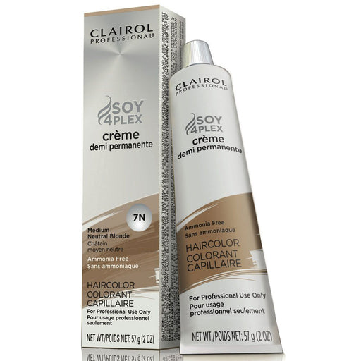 Clairol Professional Demi Permanent Hair Color,  Medium Neutral Blonde, 7N, 2 Oz