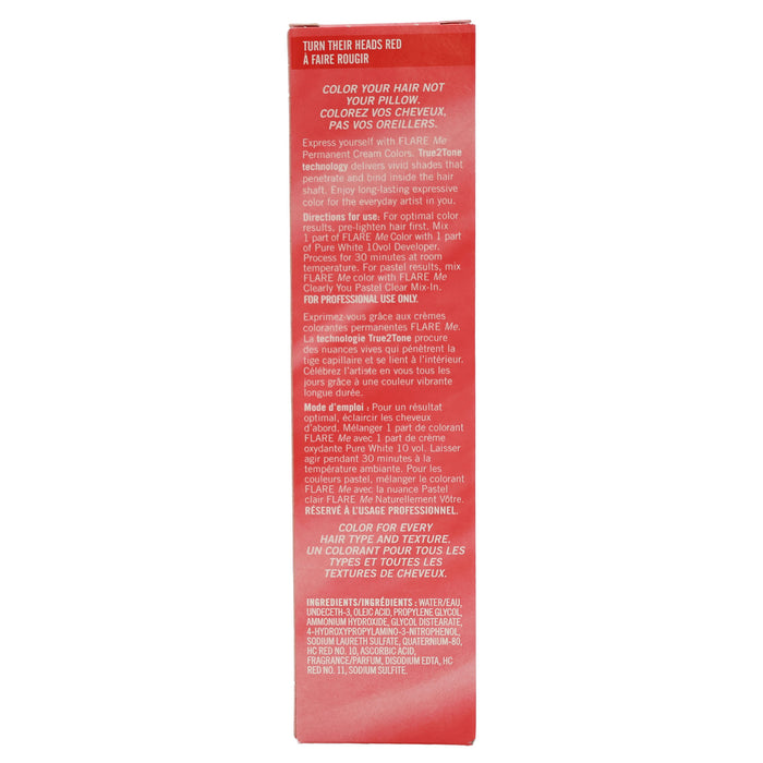 Clairol Professional Flare Me Light Permanent Cream Hair Color, Red, 2 Oz.