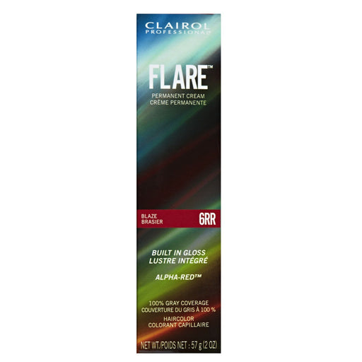 Clairol Flare Permanent Cream, 6RR Blaze 2 Oz.