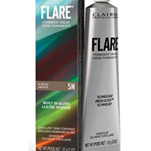 Clairol Flare Permanent Cream Hair Color 5N Almond 2 Oz