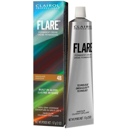 Clairol Professional Flare Me Hair Color, 4B Chocolate, 2 Ounce