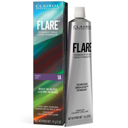Clairol Professional Flare Me Hair Color, 1A Raven, 2 Ounce
