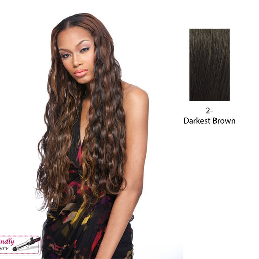 Italian Wave Synthetic Dip Dye Extension 18?,Darkest brown